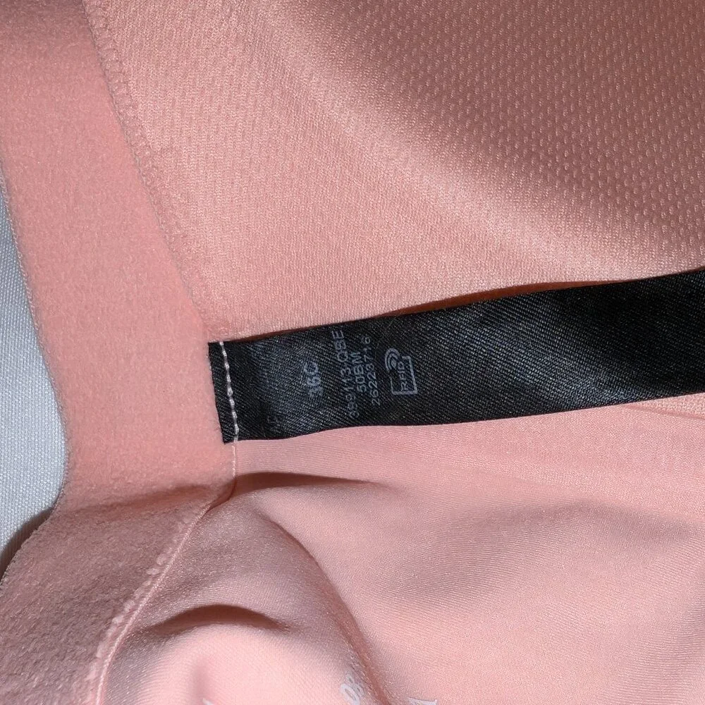 Victoria's Secret Zip up Sports Bra 36C Pink - Picture 5 of 5